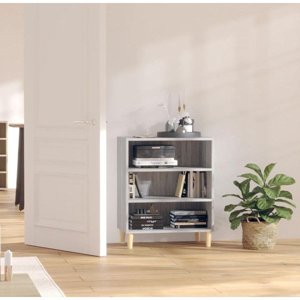 Vidaxl Credenza Grigio Sonoma 57X35X70 Cm Materiale A Base Di Legno-image