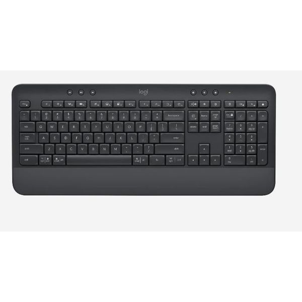 Logitech Signature K650 - Dimensioni Complete (100%) - Bluetooth - Interruttore A Membrana - Azerty - Grafite-image