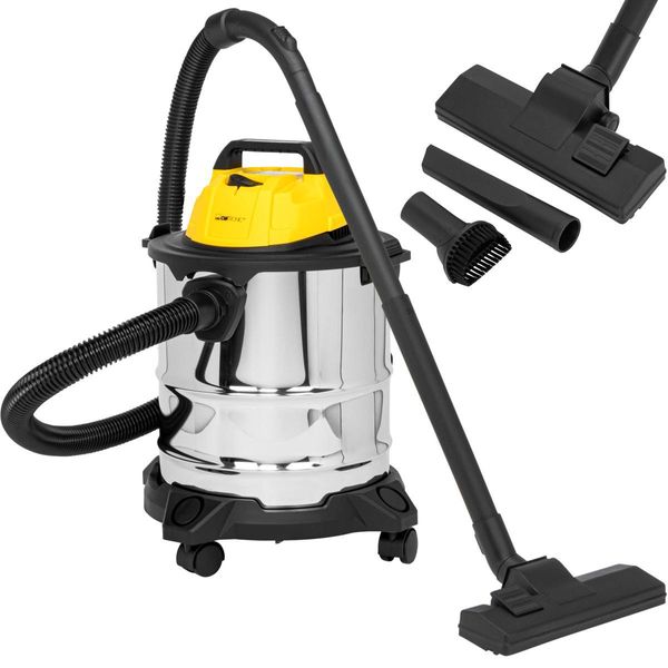 Clatronic® Aspirapolvere A Umido E A Secco | Funzione Soffiante | 1200W | Cavo Da 5M | Serbatoio Da 20L | Aspirazione A Umido E A Secco | 3 Tubi | Aspirapolvere A Umido | Bs 1313-image