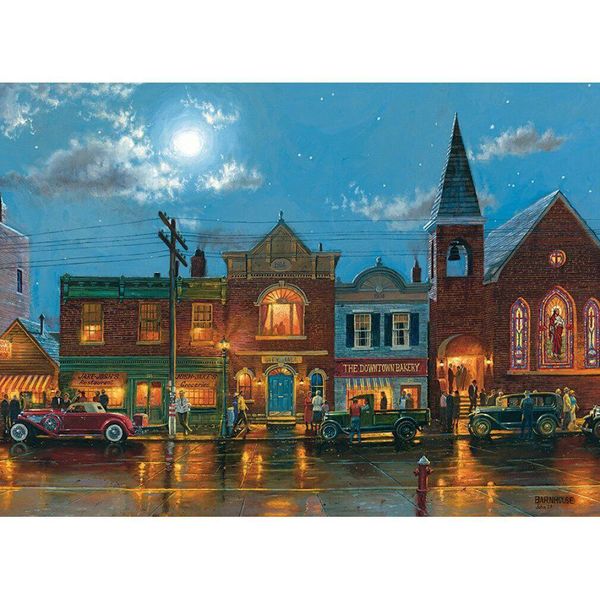 Cobble Hill Puzzle Della Via Della Sera 1000 Pezzi-image