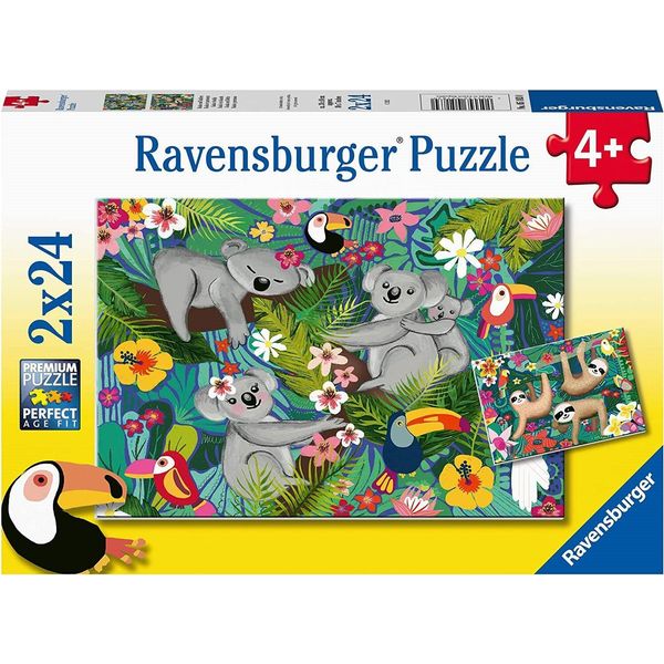 Ravensburger Puzzle Koala E Bradipi 2X24 Pezzi-image