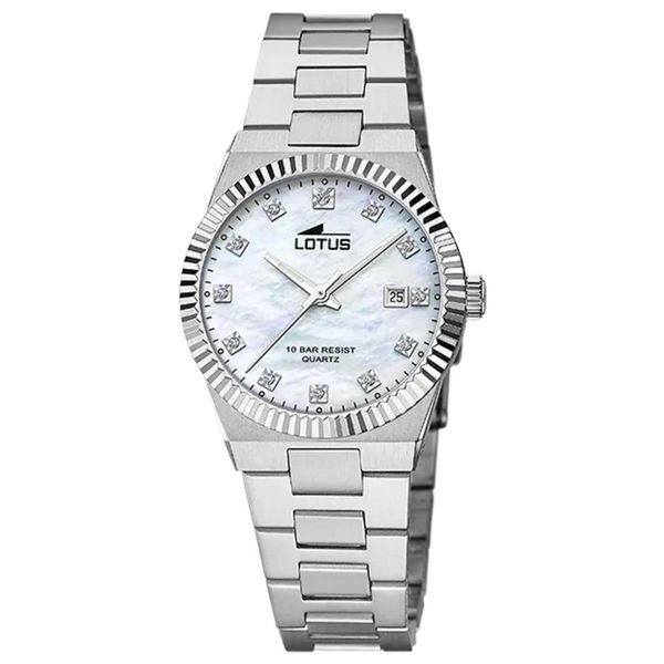 Lotus Orologio Da Donna Classic Elegant Orologio Da Polso In Acciaio Inossidabile Argento UL18838/1-image