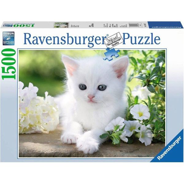 Ravensburger - Gattino Bianco, Puzzle Da 1500 Pezzi (16243 7) Ravensburger-image