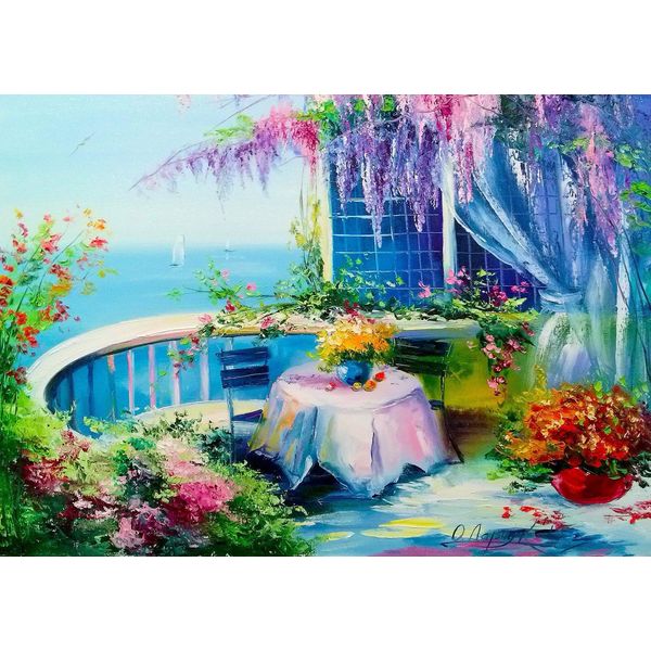 Enjoy Puzzle Del Balcone Fiorito 1000 Pezzi-image
