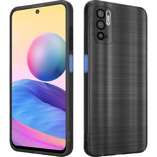 Cadorabo Custodia Per Xiaomi Redmi Note 10 5G / Poco M3 Pro 5G Copertura Protettiva In Nero Custodia Per Cellulare Custodia In Silicone Tpu Custodia-image