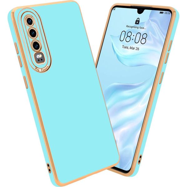 Cadorabo Custodia Per Huawei P30 Cover Protettiva In Turchese Custodia Del Telefono Cellulare Cover Case Tpu Protezione Fotocamera-image
