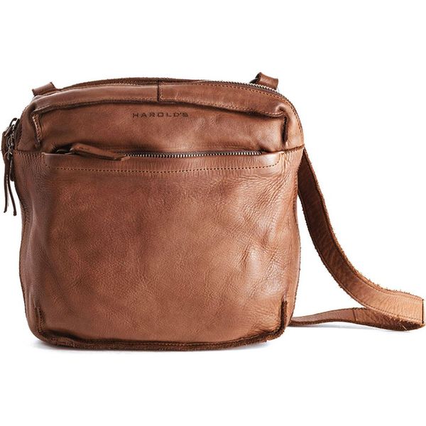 Harold's Pelle Borsa A Tracolla Borsa A Tracolla Submarine Crossbag Zip Cognac Marrone-image