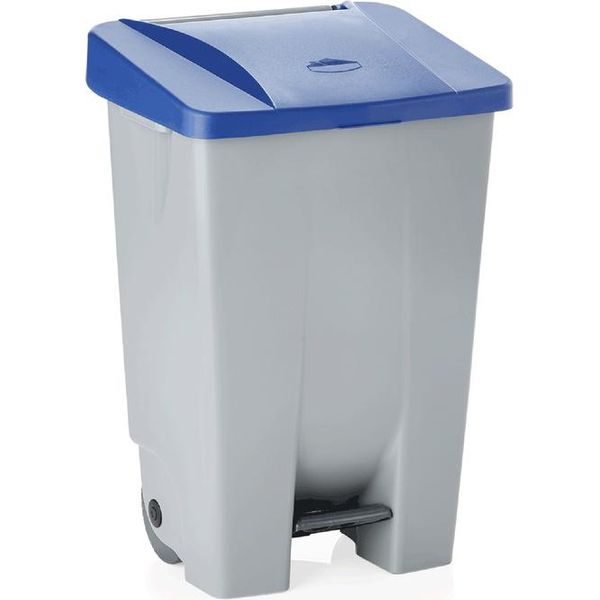 Cestino A Pedale Con Coperchio Blu, 80 Litri-image