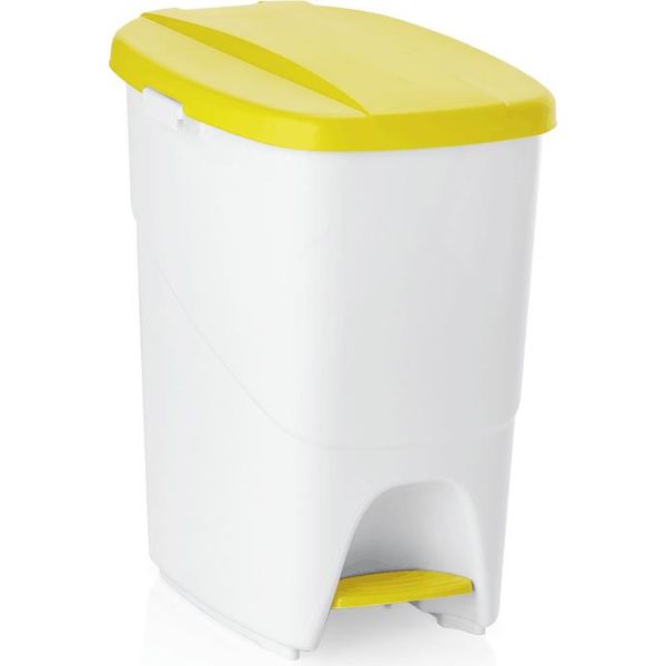 Cestino A Pedale Con Coperchio Giallo, 25 Litri-image