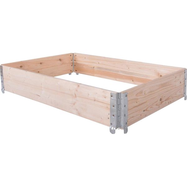 Rojaplast Letto Da Giardino Rialzato, Pieghevole, Legno, Pino 120 × 80 × 20 Cm-image