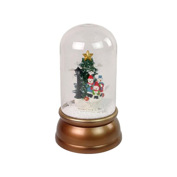 Ornamento Di Natale In Vetro Pupazzi Di Neve Decorazione Per Albero Di Natale Oro-image