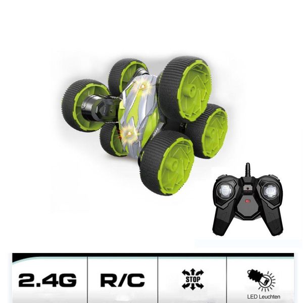 Zmh Rc Auto Telecomandata, 2,4 Ghz, Ribaltamenti A 360° Su Due Lati, Ruote Acrobatiche Con Rotazione A 360°-image