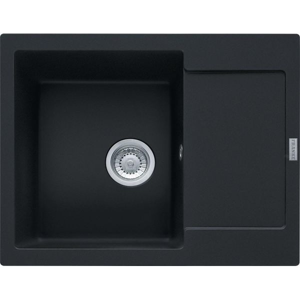 Franke Maris Lavello Da Incasso Fragranit Lavello Mrg 611-62 Blackmatt Pulsante In Acciaio Inox Da 45 Cm 114.0627.368-image