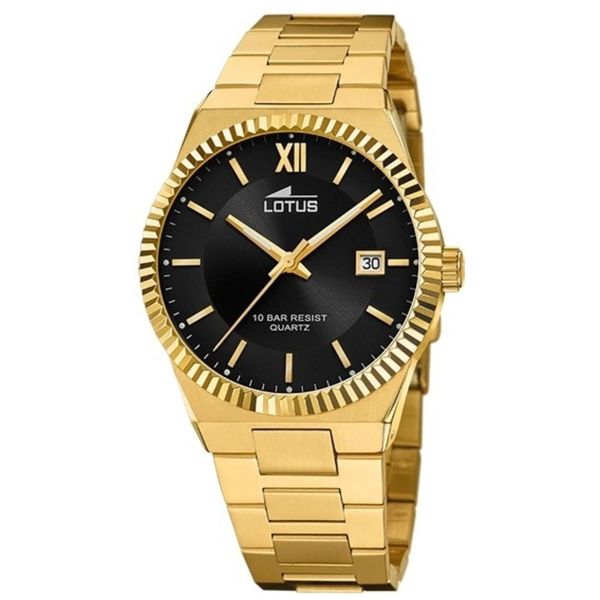 Lotus Orologio Da Uomo Classic Elegant Orologio Da Polso In Acciaio Inox Oro UL18837/3-image