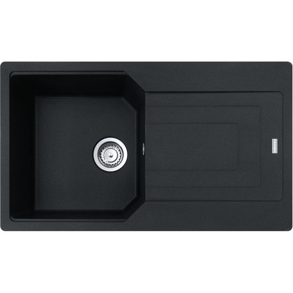 Franke Maris Urban Lavello Da Incasso Fragranit Lavello Ubg 611-86 Nero Opaco Manopola Rotante Da 50 Cm 114.0682.521-image