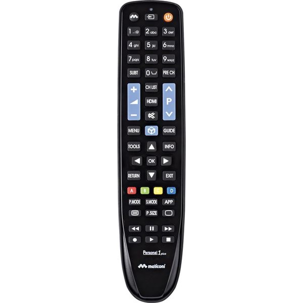 Meliconi Gumbody Personal 1 Plus Telecomando Ir Wireless Per Samsung Tv Nero Gomma-image