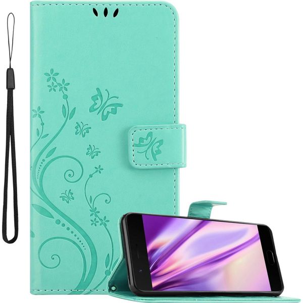 Cadorabo Cover Per Oneplus 5 Cover Protettiva In Turchese Cover Protettiva Cover Per Telefono Cellulare Cover Fiori Custodia Fiore-image