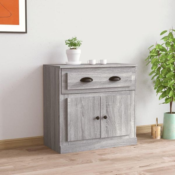 Vidaxl Credenza Grigio Sonoma 70X35,5X67,5 Cm Materiale In Legno-image