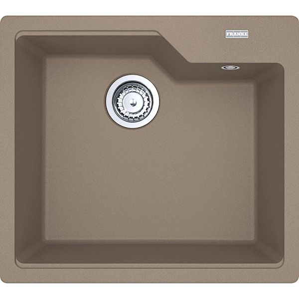 Franke Urban Ubg 610-56 Lavello In Cashmere Con Manopola Eccentrica In Acciaio Inox / Dimensioni Del Foro 540 X 480 Mm R15 / Lavello In Granito-image