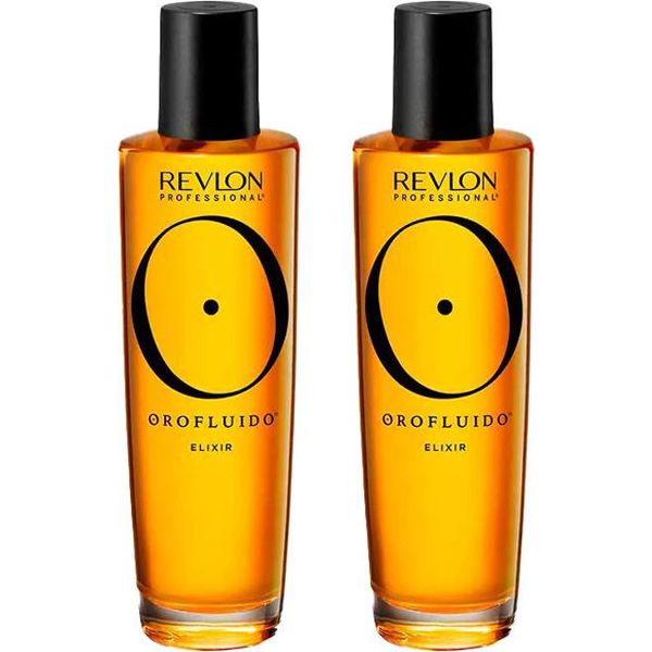 Revlon Orofluido Elixir 2 X 100 Ml Trattamento Per Capelli Per La Lucentezza Set-image