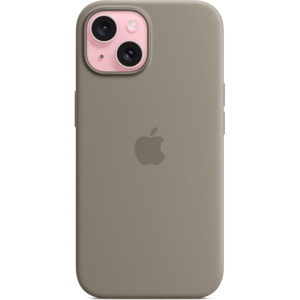 Etui Apple Mt0Q3Zm/A Iphone 15 / 14 / 136.1 Magsafe Popielaty BrąZ/Clay Custodia In Silicone-image