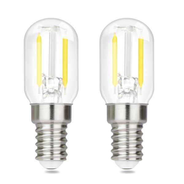 Zmh E14 Led Bianco Freddo Lampadine Vintage - T22 Led Lampadina 6000K E14 Lampadine 2W Lampadine Edison, 2 Pezzi-image