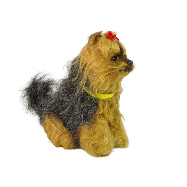 Cane Interattivo Di Peluche Razza Yorkshire Terrier Di Pelo Morbido Accarezza La Testa E Impara A Conoscere Le Sue Funzioni-image