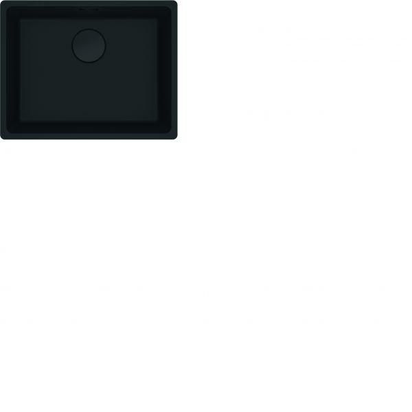 Lavello Sottopiano Franke Maris Mrg 110-52 Fragranit Black Matt - Collezione Black, Funzionamento Manuale-image