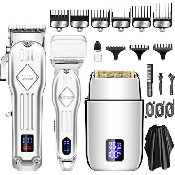Inf Set Tagliacapelli E Regolabarba Professionale D'argento-image