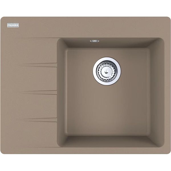 Franke Maris Centro Lavello Da Incasso Fragranit Lavello Cng 611-62 A Manopola Cashmere Acciaio Inox Da 45 Cm 114.0685.108-image