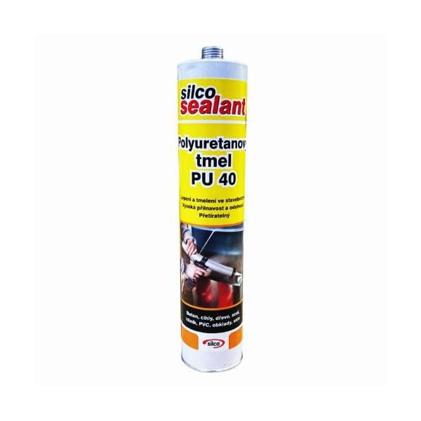 PU40 Sigillante Poliuretanico, 310 Ml, Grigio, Silco-image
