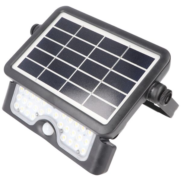 Faretto Led Velamp SL360 Con Ricarica Solare, Rilevatore Di Movimento-image