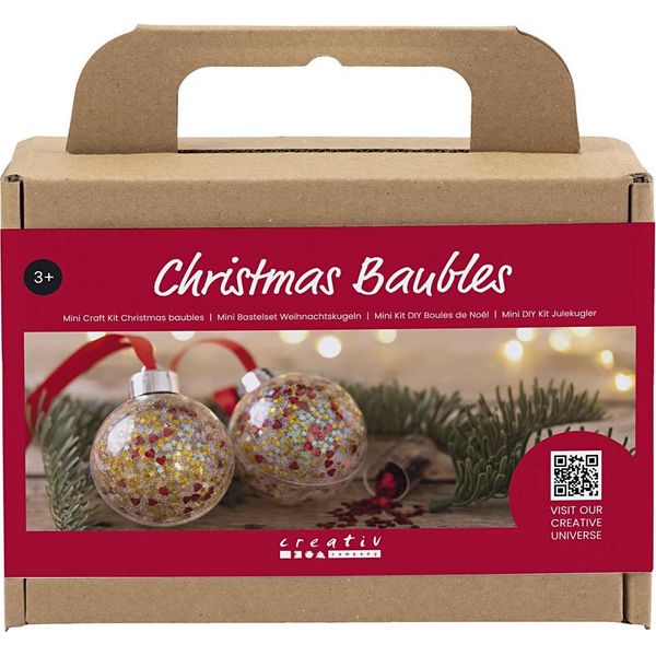 Creativ Company Mini Baubles Natalizi Con Paillettes Fai Da Te-image