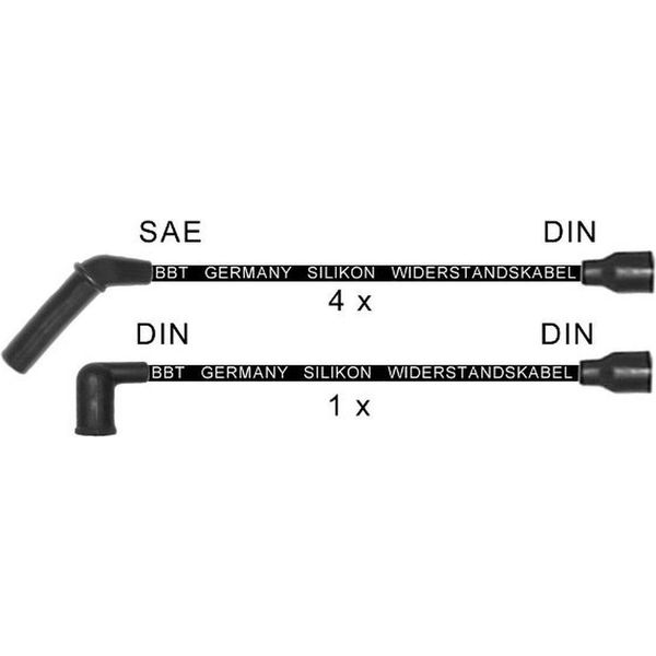 Set Di Cavi D'accensione Versione Di Collegamento Cavo Din Ø 7 Mm Bbt Per Hyundai H-1 E Altri-image