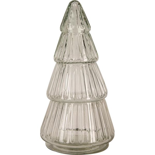 Albero Di Natale In Vetro Clayre & Eef Ø 11X21 Cm Vetro Trasparente-image