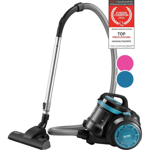 Tzs First Austria Aspirapolvere Senza Sacco, Ciclone 800W, Filtro Hepa Per Allergici, Aspirapolvere 2L Con Accessori, Blu-Nero-image