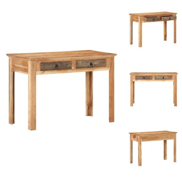 Vidaxl Scrivania 110X50X75 Cm Legno Massiccio Riciclato - Scrivanie-image
