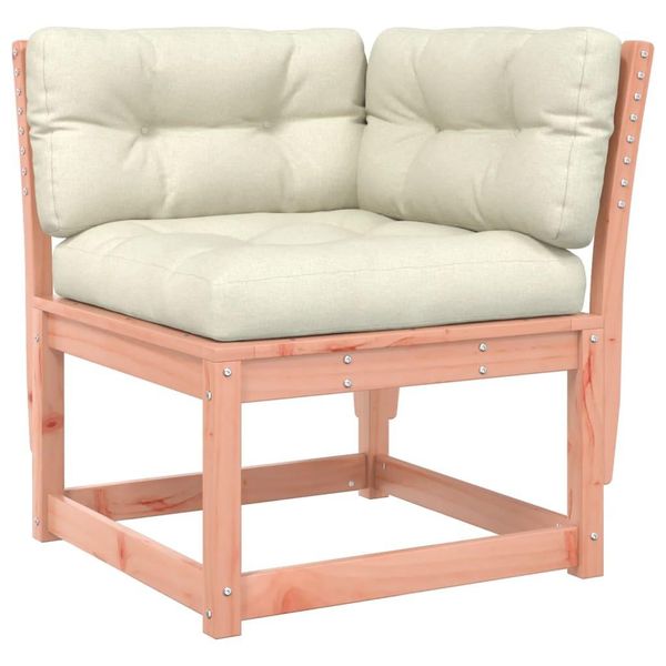 Vidaxl Divano Da Giardino Angolare Con Cuscini 73X73X78 Cm In Legno Massiccio Di Abete Douglas-image