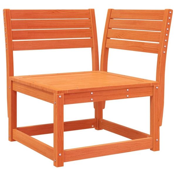Vidaxl Divano Angolare Da Giardino Marrone Cera 73X73X78 Cm In Legno Di Pino Massiccio-image