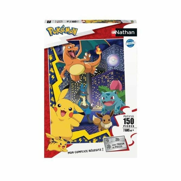 150-Piece PokéMon City Puzzle. PokéMon. For Children. Ages 7 And Up. Nathan. 086189-image