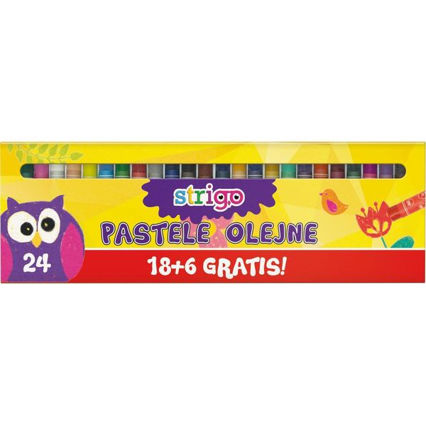 Set Di 24 Pastelli A Olio Intensi SC028 - Scoprite La Vostra Creatività Con Colori Ineguagliabili Per Il Disegno E La Pittura! Ideale Per Artisti Di Tutte Le Età.-image
