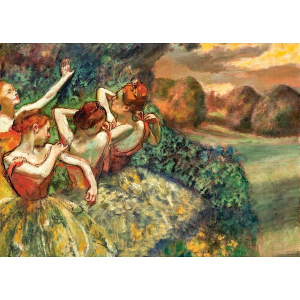D-Toys Puzzle Degas Quattro Ballerine 1000 Pezzi Puzzle D'arte-image