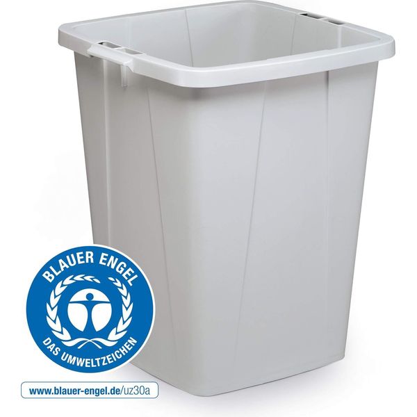 Durable Bidone Quadrato Durabin® Eco 90L , Grigio, 1800505050-image