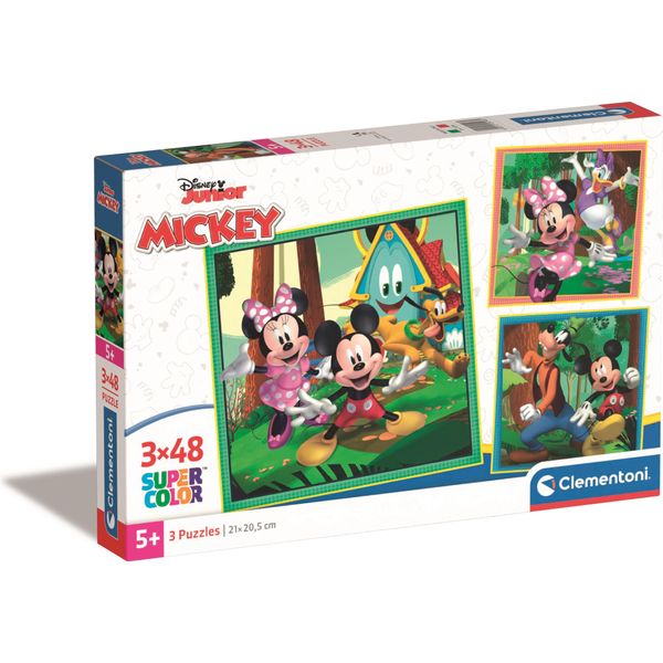 Clementoni - Puzzle Disney Mickey 3X48 ElementóW - Oficjalny Produkt Oryginalny-image