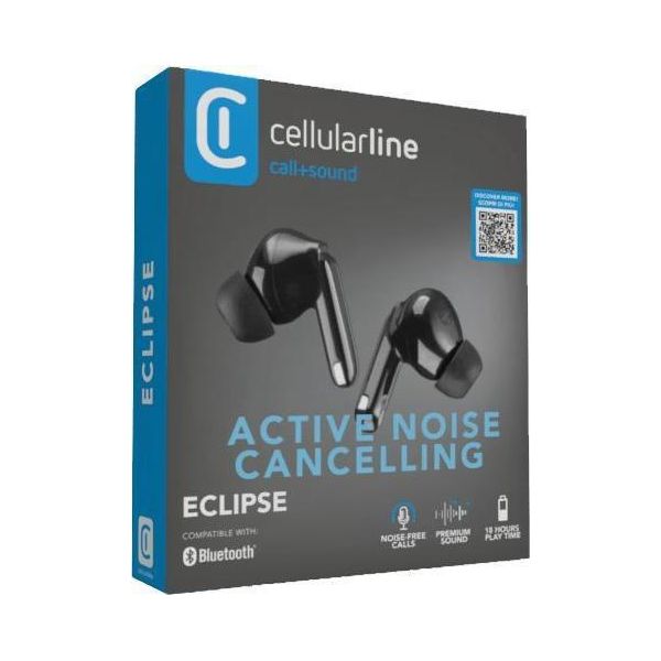 Cellularline Cellularline Eclipse Auricolari Wireless Con Custodia Di Ricarica E Tecnologia Anc Ed Enc-image