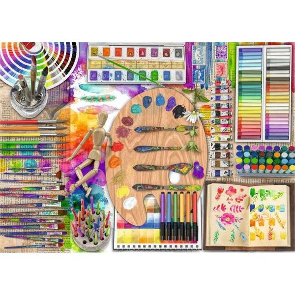 Ravensburger Puzzle Tavolozza Dell'artista Xxl 500 Pezzi-image