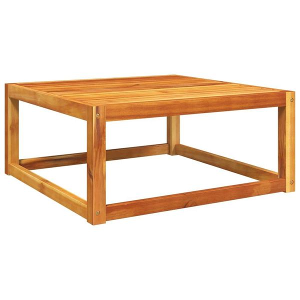 Vidaxl Tavolo Da Giardino 65X65X29 Cm In Legno Massiccio Di Acacia-image