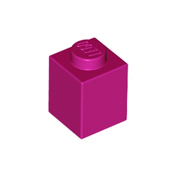 Lego® 1 Pezzo 3005 Mattone Mattone 1X1 Parte Mattoni Base 1 Magenta-image