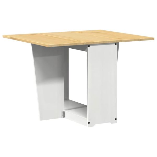 Syfax™ Tavolo Da Pranzo Bianco In Legno Massello Di Pino-image