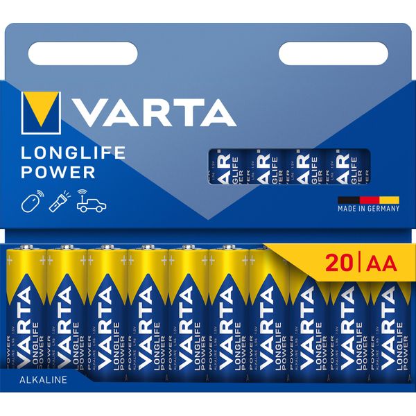 Varta Batterie Longlife Power Alka. Aa Mignon LR6 1,5V 1Bli=20Stk-image